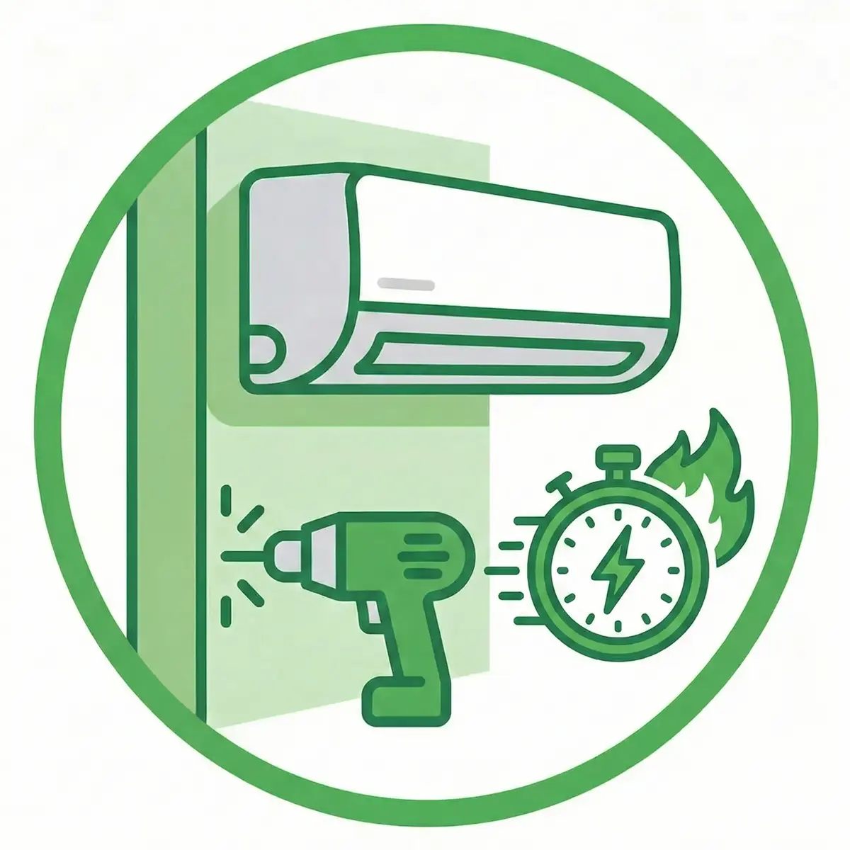 aqdypraqdypraqd Монтаж кондиционера «СРОЧНЫЙ» на 3 внутренних блока — изображение 1