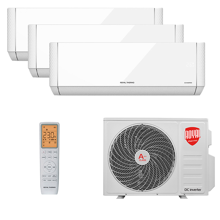 3-rooms.jpg Мульти сплит-система на 3 комнаты Royal Thermo RTFMI/in-07HN8/white x 3 / RTFMO/out-21HN8 — изображение 1