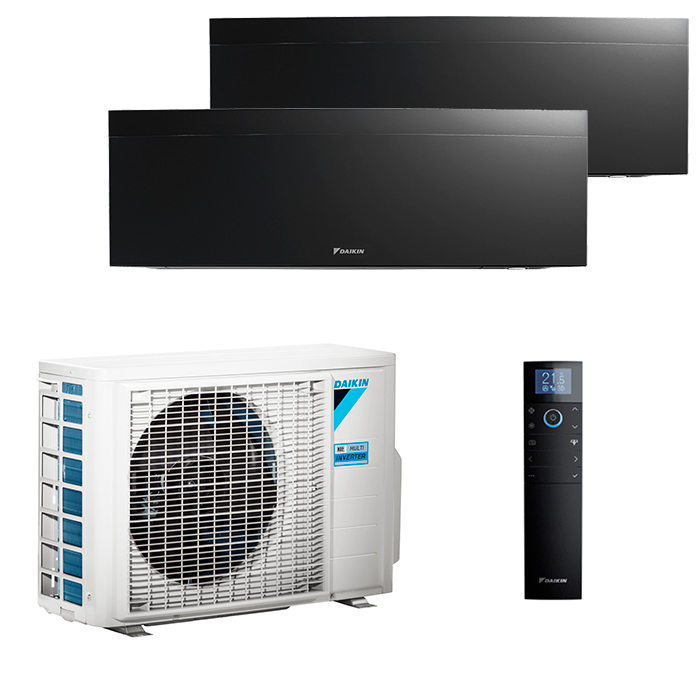 daikin-emura-3-multi-2-rooms-black.jpg Мульти сплит-система на 2 комнаты Daikin FTXJ20AB x 2 / 2MXM40A — изображение 1