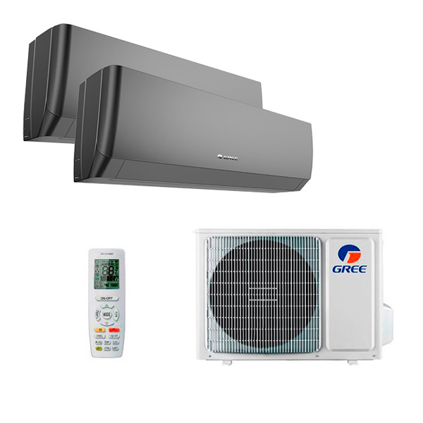 gree-multi-pular-black-r32-2-rooms_p9z0-l8.jpg Мульти сплит-система на 2 комнаты Gree GWH09AGCXB-K6DNA4F/I + GWH12AGC-K6DNA4F/I / GWHD(18)NK6OO (LCLH) — изображение 1