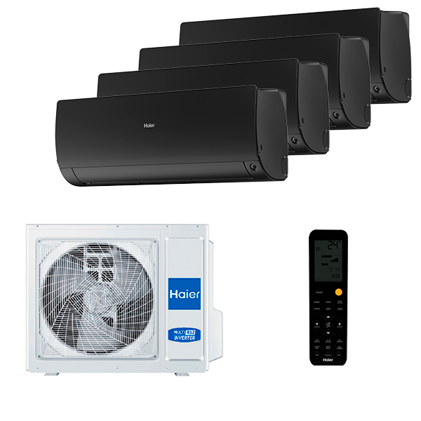 haier-flexis-black-4-rooms-upgrade25.jpg Мульти сплит-система на 4 комнаты Haier AS25S2SF3FA-B x 4 / 4U75S2SR5FA Flexis Super Match — изображение 1