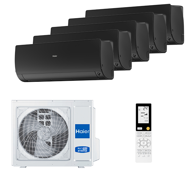 haier-flexis-black-5-rooms-upgrade23.jpg Мульти сплит-система на 5 комнат Haier AS25S2SF2FA-B x 5 / 5U125S2SN1FA — изображение 1