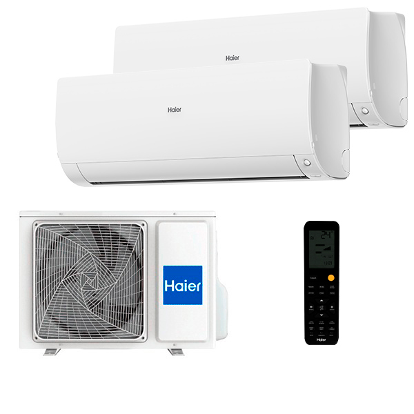 haier-flexis-white-2-rooms-upgrade25.jpg Мульти сплит-система на 2 комнаты Haier AS25S2SF3FA-W x 2 / 2U40S2SM1FA Flexis Super Match — изображение 1