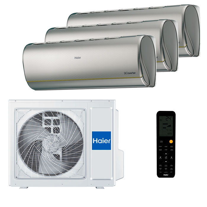 haier-jade-silver-multi-3-room.jpg Мульти сплит-система на 3 комнаты Haier AS25S2SJ3FA-S x 3 / 3U55S2SR5FA — изображение 1