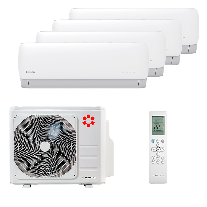 kentatsu-kanami-multi-4-rooms_g1w3-us.jpg Мульти сплит-система на 4 комнаты Kentatsu KMGA26HZRN1 x 3 + KMGA35HZRN1 / K4MRA100HZRN1 — изображение 1
