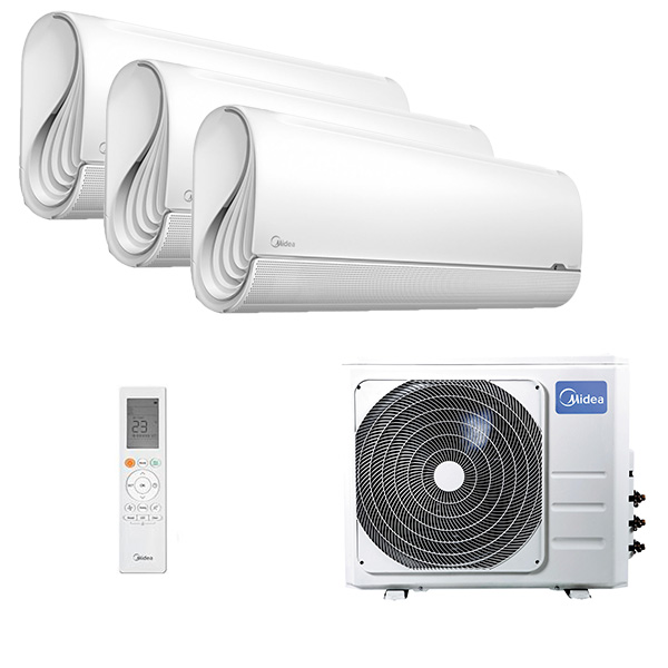 midea-breezeless-multi-3-rooms.jpg Мульти сплит-система на 3 комнаты Midea MSFA2-09N8D6-I x 3 / M3OG-21HFN8-Q1 — изображение 1