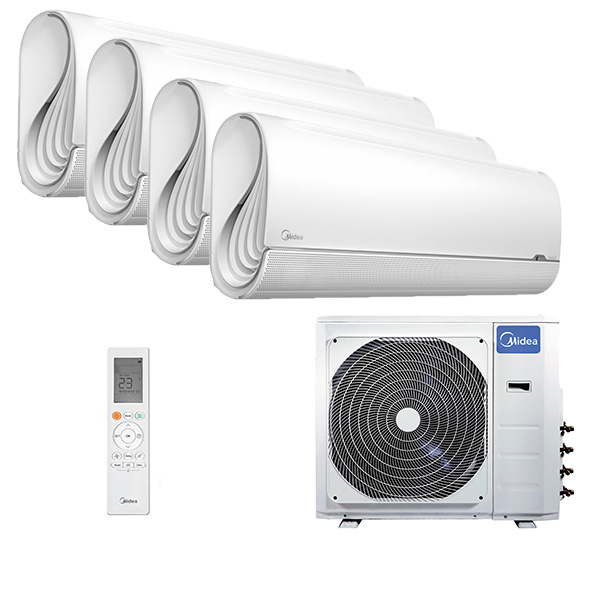 midea-breezeless-multi-4-rooms.jpg Мульти сплит-система на 4 комнаты Midea MSFA2-09N8D6-I x 4 / M4OE-28HFN8-Q1 — изображение 1