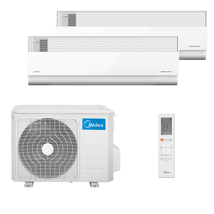midea-giaa-inv-multi-2-rooms.jpg Мульти сплит-система на 2 комнаты Midea MMCA1BU-09HRFN8 x 2 / M2OH-14HFN8-Q1 — изображение 1