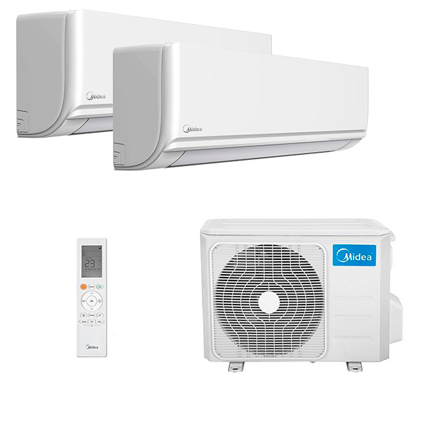 midea-unlimited-multi-2-rooms.jpg Мульти сплит-система на 2 комнаты Midea MMAG2-09N8D0-I x 2 / M2OH-14HFN8-Q1 — изображение 1