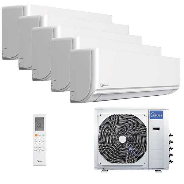midea-unlimited-multi-5-rooms.jpg Мульти сплит-система на 5 комнат Midea MMAG2-09N8D0-I x 5 / M5OE-42HFN8-Q1 — изображение 1
