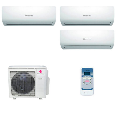 Мульти сплит-система на 3 комнаты Dantex RK-M09C2N x 3 / RK-4M27HM2E-W