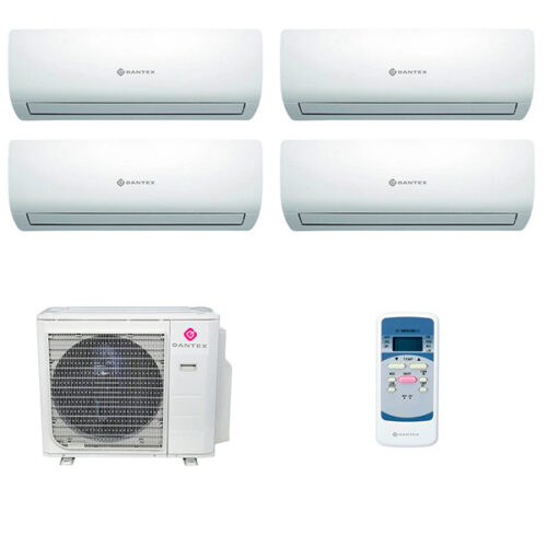 Мульти сплит-система на 4 комнаты Dantex RK-M09C2N x 4 / RK-4M36HM2E-W