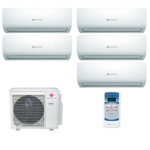 Мульти сплит-система на 5 комнат Dantex RK-M09C2N x 5 / RK-5M42HM2E-W