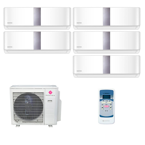 multi-dantex-rk-m-cn-5-rooms.jpg Мульти сплит-система на 5 комнат Dantex RK-M07CN x 5 / RK-5M42HM2E-W — изображение 1