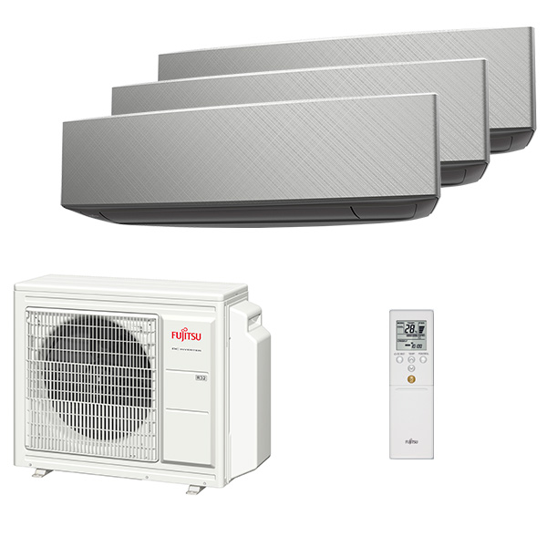 multi-fujitsu-interios-s-3rooms.jpg Мульти сплит-система на 3 комнаты Fujitsu ASYG07KETA-B + ASYG09KETA-B x 2 / AOYG24KBTA3 — изображение 1