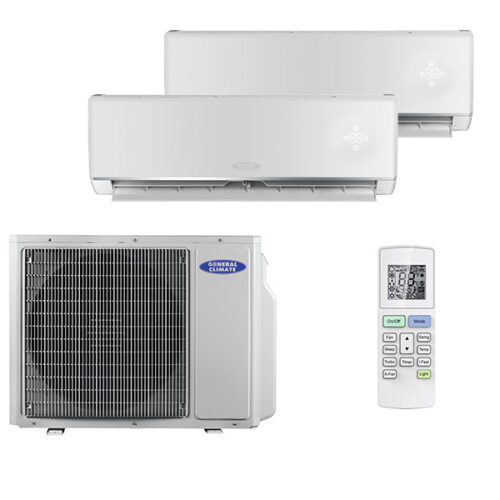 Мульти сплит-система на 2 комнаты General Climate GC-ME09HR32 x 2 / GU-M2E18H32