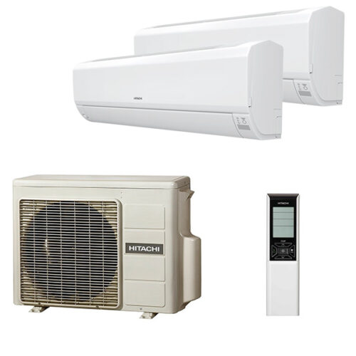Мульти сплит-система на 2 комнаты Hitachi RAK-18RPE x 2 / RAM-40NP2E