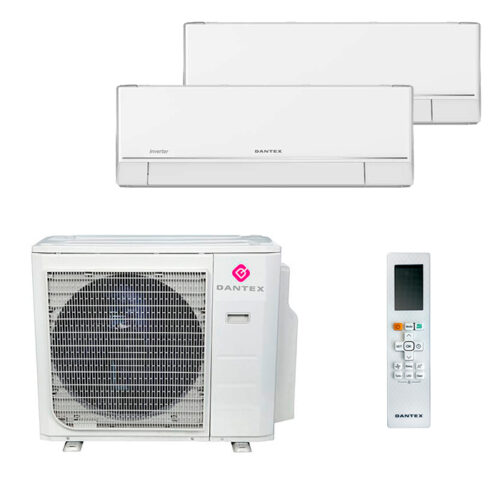 Мульти сплит-система на 2 комнаты Dantex RK-M09PDMI x 2 / RK-2M18HM3E-W