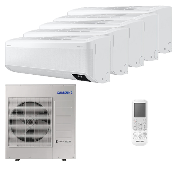 samsung-wind-free-multi-5-rooms.jpg Мульти сплит-система на 5 комнат Samsung AJ020TNAPKH/EA x 5 / AJ100TXJ5KH/EA — изображение 1