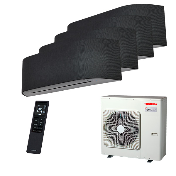 toshiba-haori-multi-4-rooms.jpg Мульти сплит-система на 4 комнаты Toshiba RAS-B10N4KVRG-E x 4 / RAS-4M27G3AVG-E — изображение 1