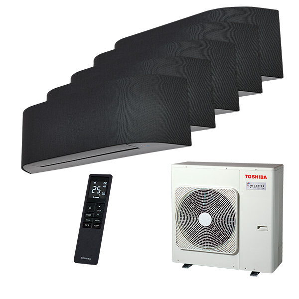 toshiba-haori-multi-5-rooms.jpg Мульти сплит-система на 5 комнат Toshiba RAS-B10N4KVRG-E x 5 / RAS-5M34G3AVG-E — изображение 1