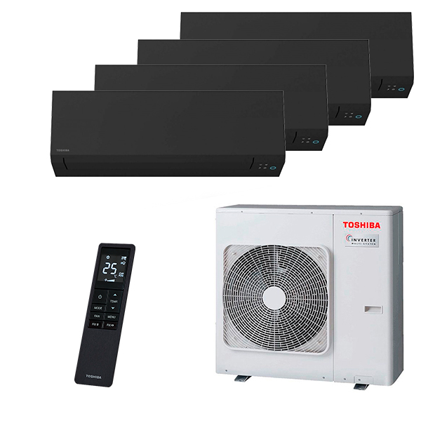 toshiba-shorai-black-multi-4-rooms.jpg Мульти сплит-система на 4 комнаты Toshiba RAS-B10G3KVSGB-E x 4 / RAS-4M27G3AVG-E — изображение 1