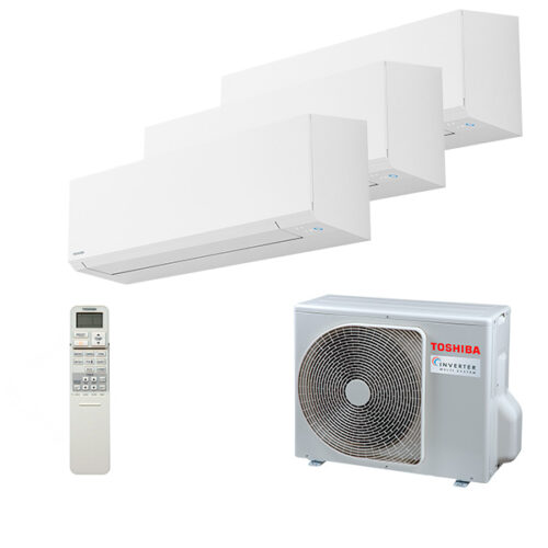 Мульти сплит-система на 3 комнаты Toshiba RAS-B07J2KVSG-E x 3 / RAS-3M18U2AVG-E
