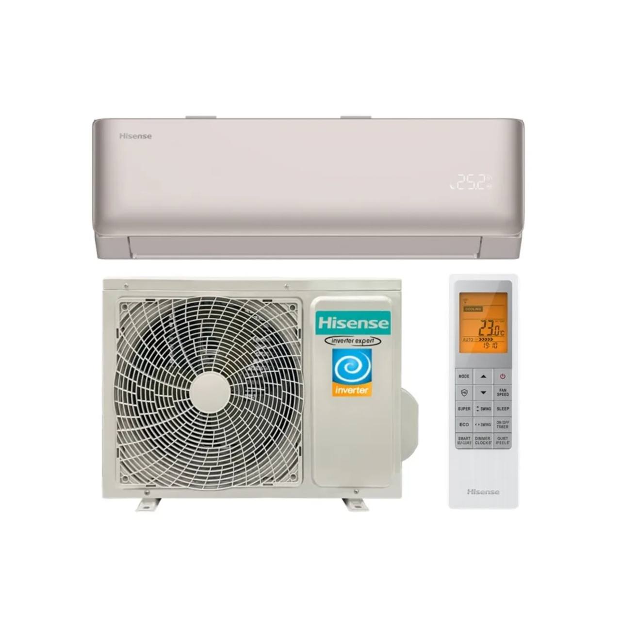 Кондиционер (сплит-система) Hisense VIBE PRO AS-10UW4RLCHD00(C) – Сплит-Кинг – Hisense (Хайсенс) VIBE PRO AS-10UW4RLCHD00(C) — этот настенный кондиционер отличается элегантным внешним видом в сером цвете, оснащен дисплеем и модулем Wi-Fi. Управление работой устройства — через пульт ДУ или смартфон, что позволяет настраивать температуру, режимы работы, уровень шума и другие параметры. Кондиционер (сплит-система) Hisense VIBE PRO AS-10UW4RLCHD00(C) — изображение 1